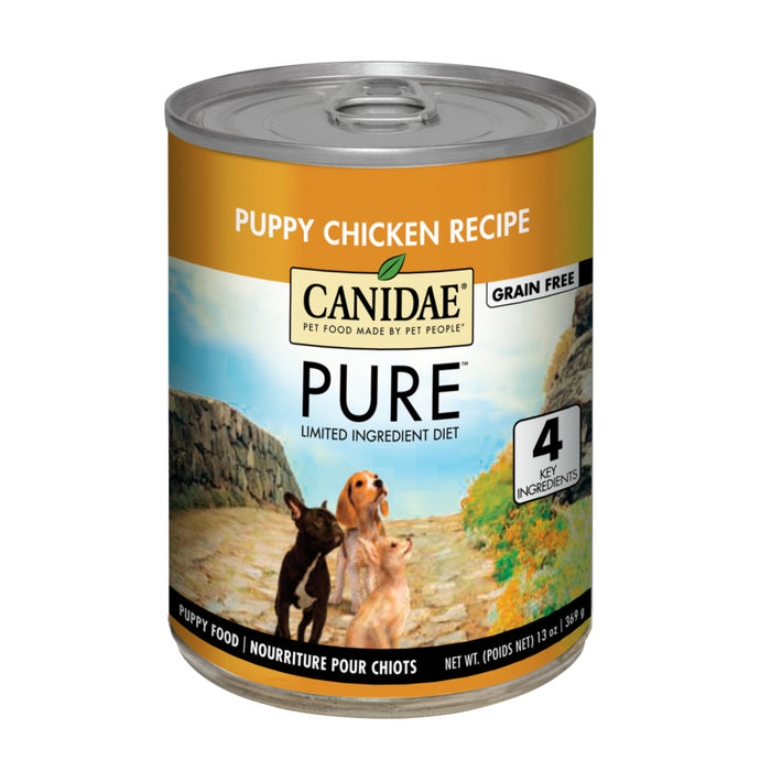 CANIDAE PURE Grain-Free Foundations Puppy Wet Dog Food Chicken, 12ea/13 oz