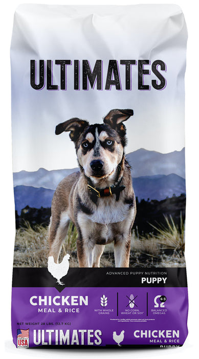 Ultimates Puppy Dry Dog Food Chicken Meal & Rice, 1ea/28 lb