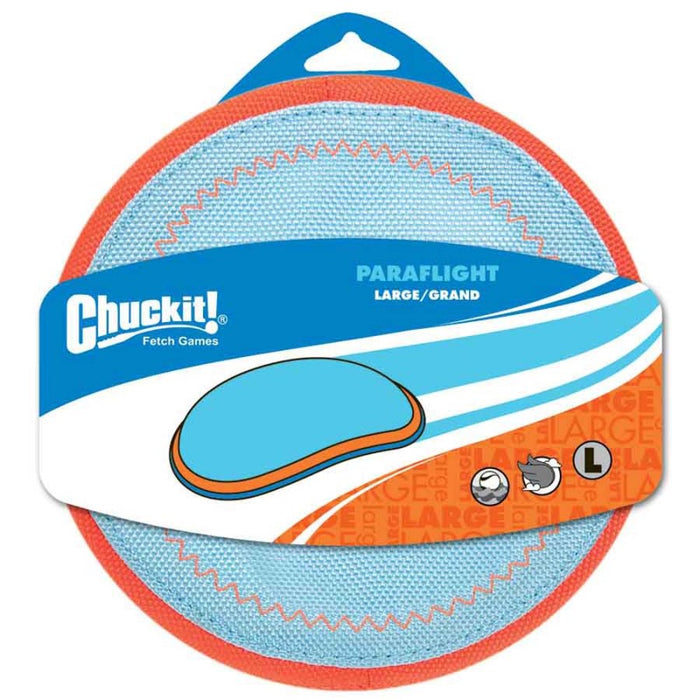 Chuckit! Paraflight Dog Toy Blue/Orange, 1ea/LG