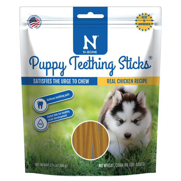 N-Bone Puppy Teething Sticks Chicken, 1ea/3.74 oz, Regular