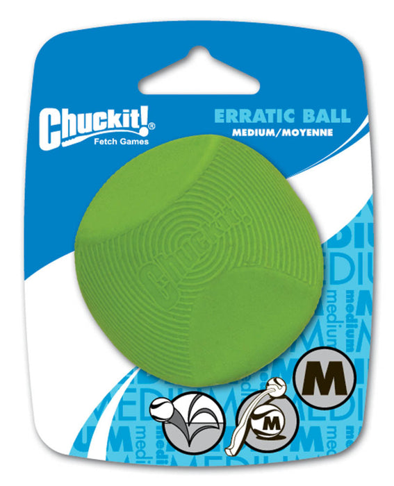 Chuckit! Erratic Dog Toy Ball Green, 1ea/MD