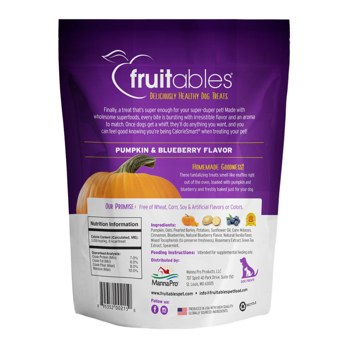 Fruitables Crunchy Baked Dog Treats Pumpkin/Blueberry, 1ea/7 oz