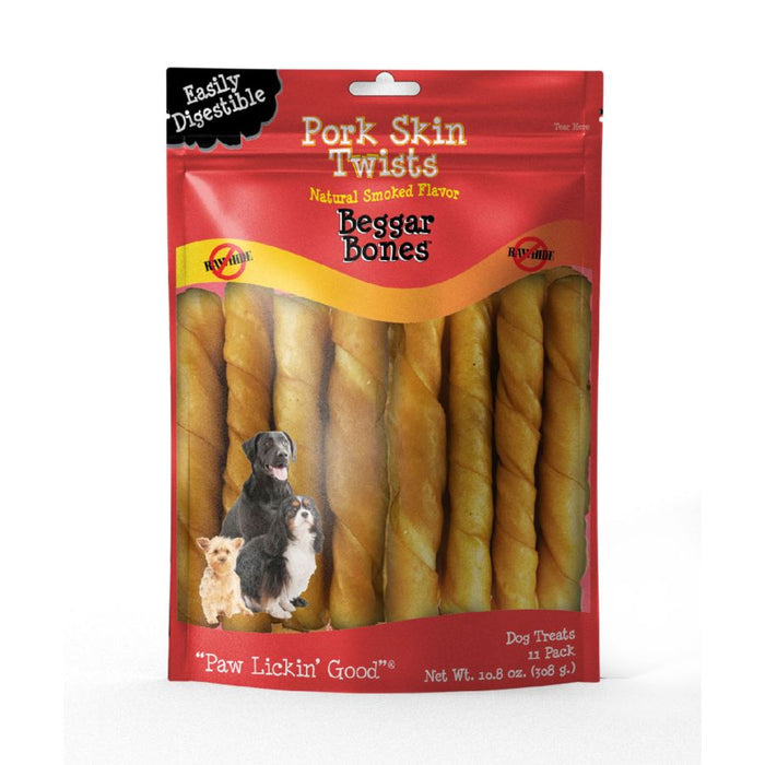 Savory Prime Beggar Bone Pork Skin Twists 1ea/11 pk