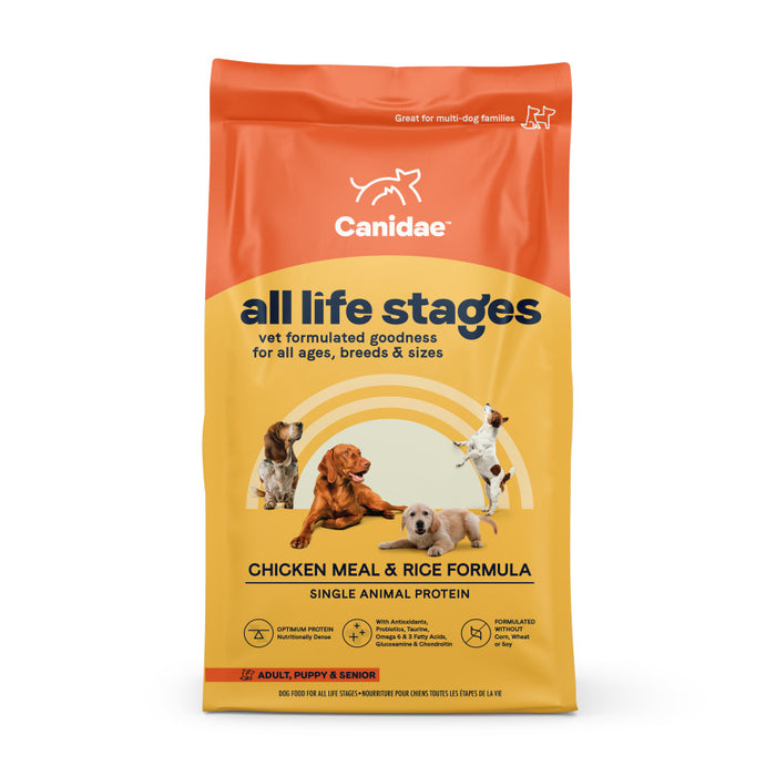 CANIDAE All Life Stages Dry Dog Food Chicken Meal & Rice, 1ea/40 lb