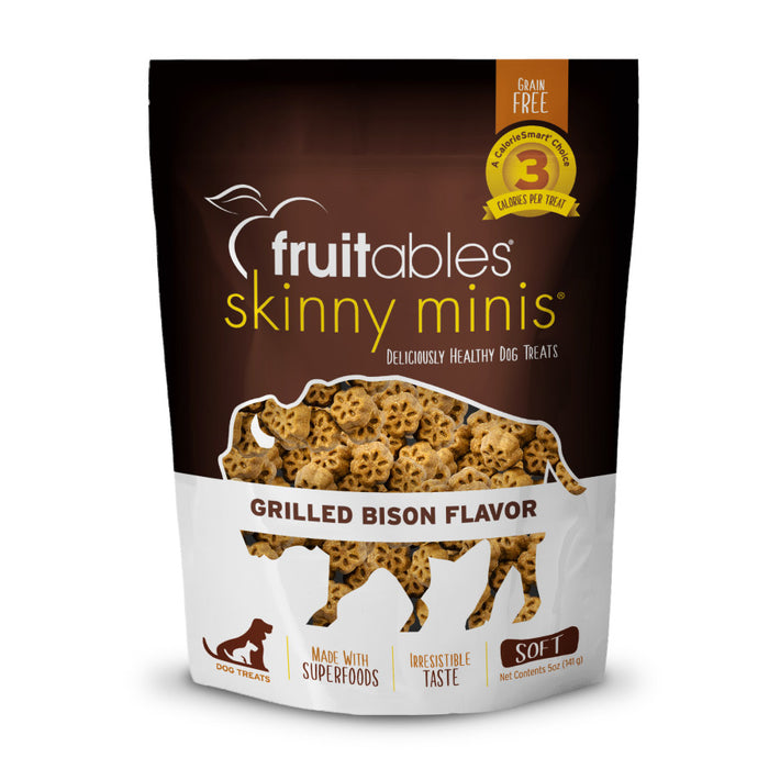 Fruitables Skinny Minis Soft Dog Treats Grilled Bison, 1ea/12 oz