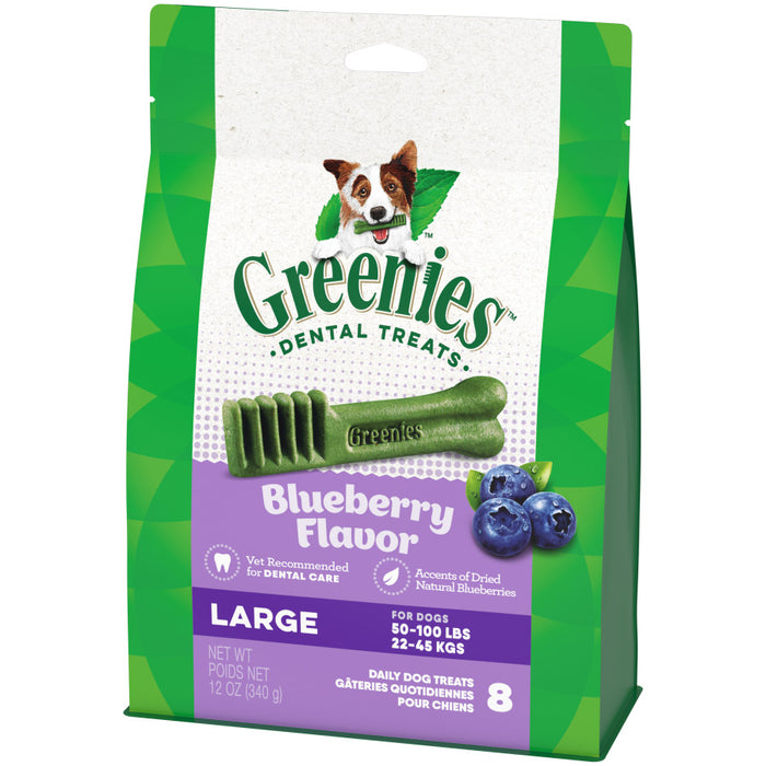 Greenies Dog Dental Treats Blueberry, 1ea/12 oz, 8 ct, Large