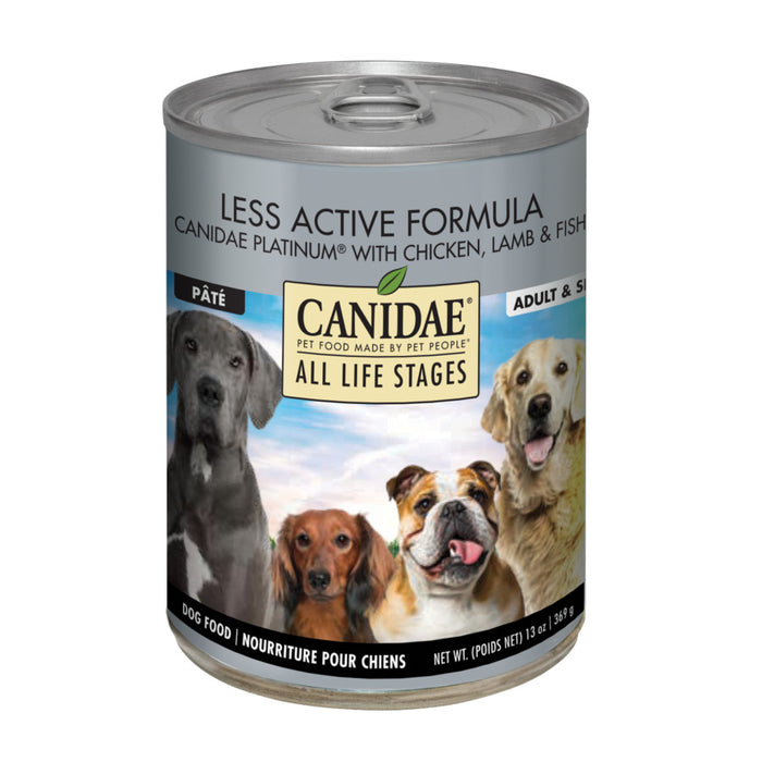 CANIDAE All Life Stages Less Active Wet Dog Food Chicken, Lamb & Fish, 12ea/13 oz