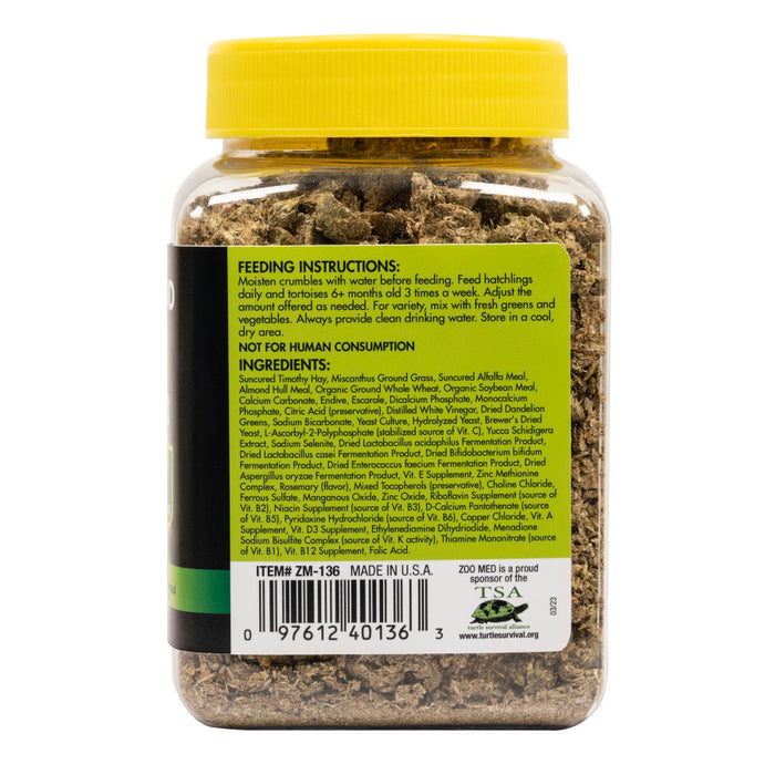 Zoo Med Grassland Tortoise Food Crumbles 1ea/8 oz