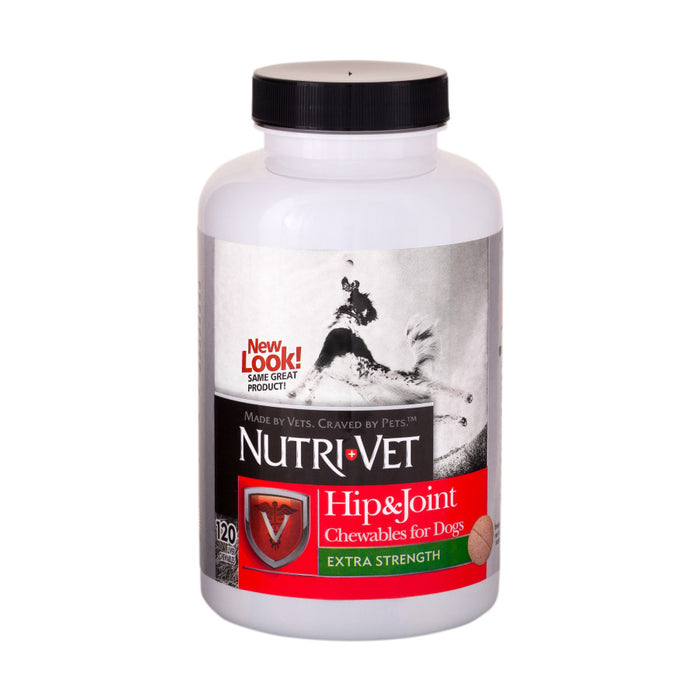 Nutri-Vet Hip & Joint Extra Strength Chewables for Dogs Liver 120ct 1ea/120 ct