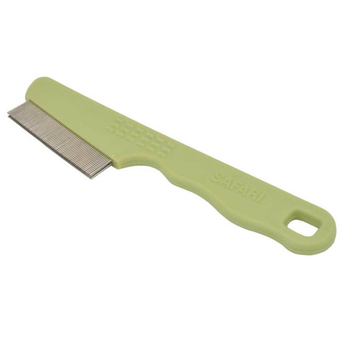 Safari Dog Double Row Flea Combs with Handle Green, 1ea