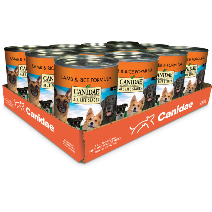 CANIDAE All Life Stages Wet Dog Food Lamb & Rice, 12ea/13 oz