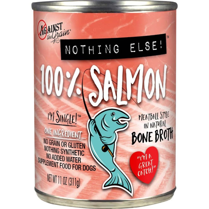 Against the Grain Nothing Else 100% One Ingredient Adult Wet Dog Food Salmon, 12ea/11 oz