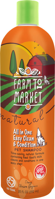 Farm to Market Natural All in One Easy Clean Shampoo with Goat Milk 1ea/20 oz