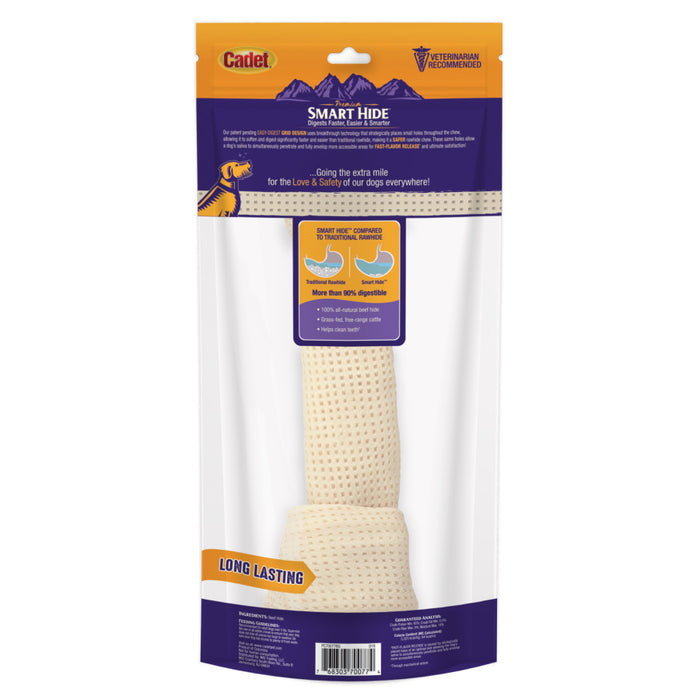 Cadet Smart Hide Easily Digestible Rawhide Knotted Bone for Dogs 1ea/12-13 in, 1 ct