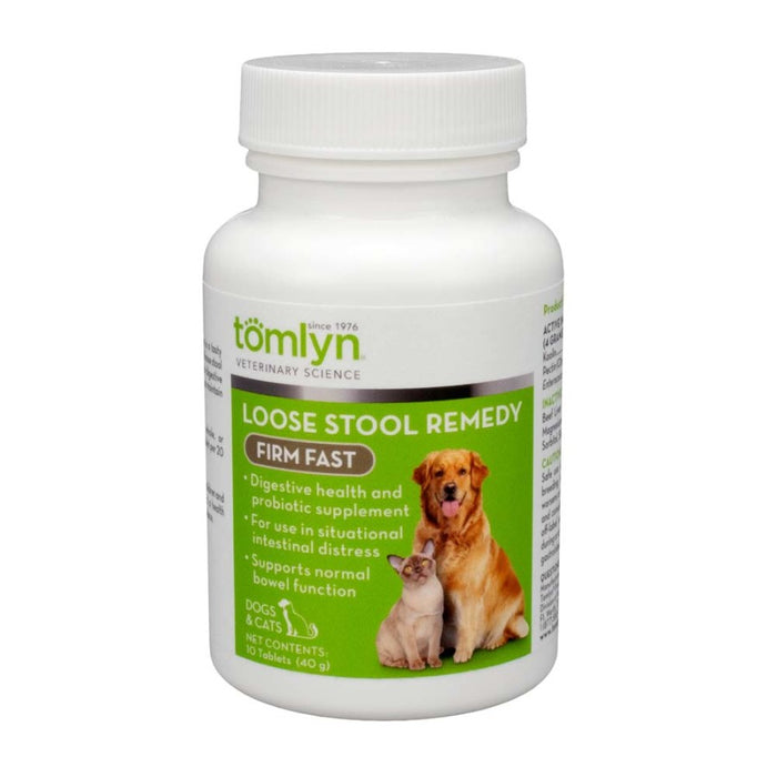 Tomlyn Loose Stool Remedy Firm Fast Tablets for Cats and Dogs 1ea/40 g, 10 ct