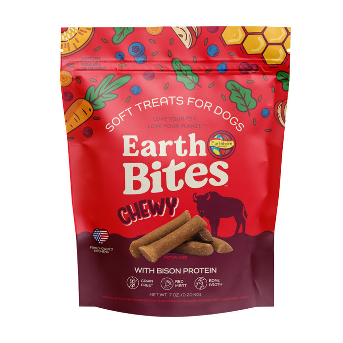 Earthborn Holistic EarthBites Chewy Soft Dog Treats Bison, 1ea/7 oz