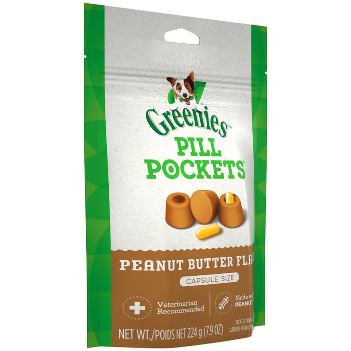 Greenies Pill Pockets for Capsules Peanut Butter, 1ea/30 ct, 7.9 oz