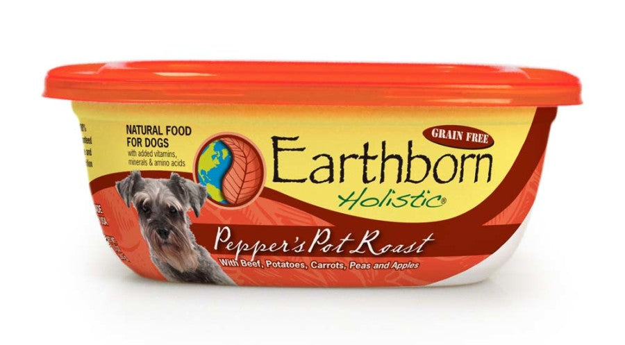 Earthborn Holistic Pepper's Pot Roast Stew Grain-Free Wet Dog Food Beef, 8ea/8 oz, 8 pk