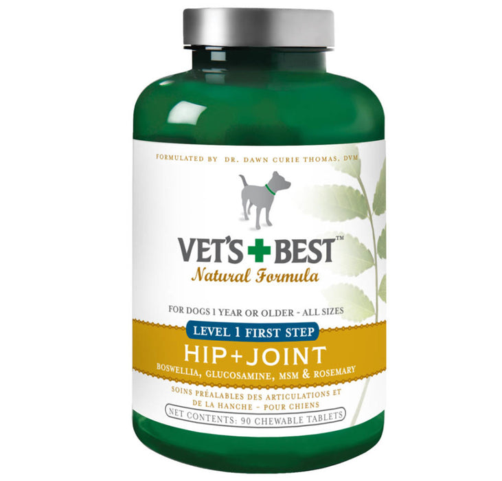 Vet's Best Level 1 First Step Hip and Joint Dog Supplement 1ea/90 Tablets