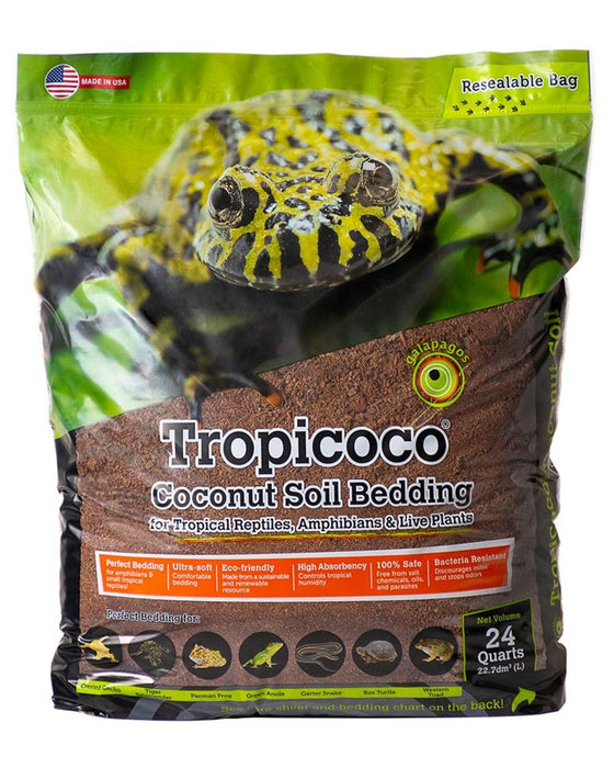 Galapagos Tropicoco Coconut Soil Bedding Substrate Bulk, Brown, 1ea/2.8Cf