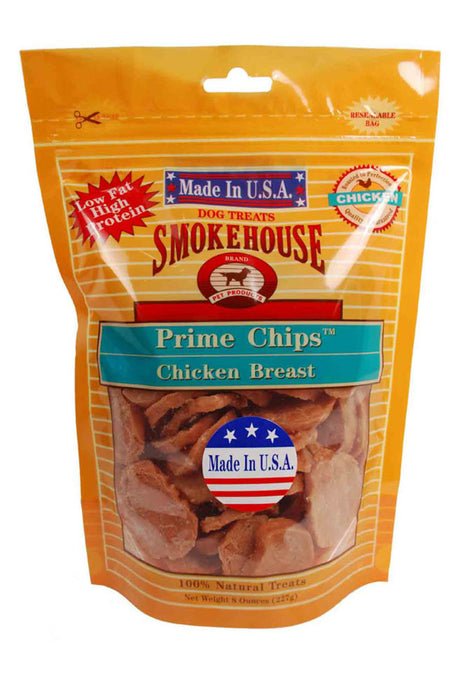 Smokehouse USA Made Prime Chips Dog Treat Chicken, 1ea/8 oz