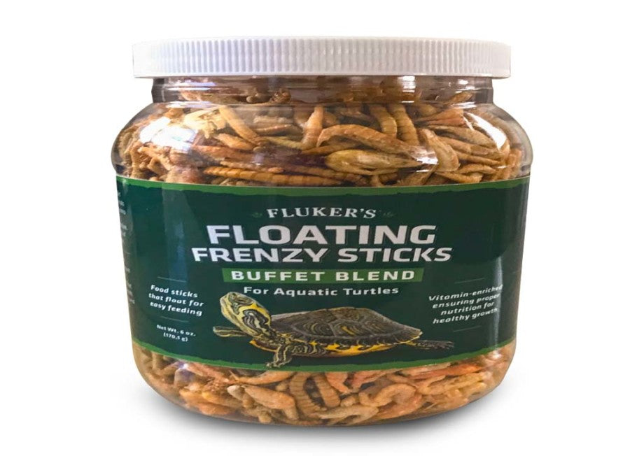 Fluker's Buffet Blend Aquatic Turtles Floating Frenzy Sticks Freeze Dried Food 1ea/6 oz