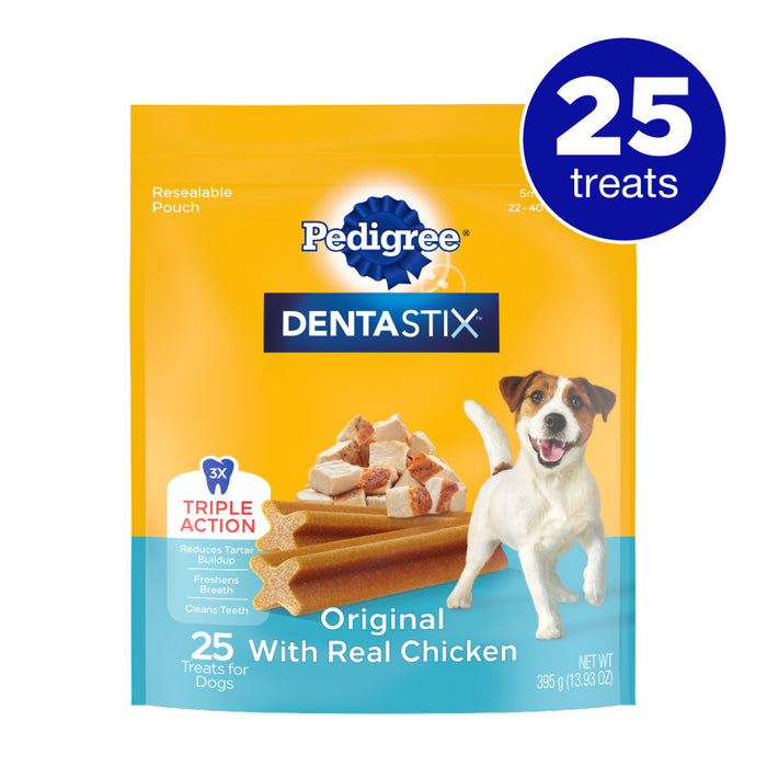 Pedigree DENTASTIX Dog Dental Treat Original w/Real Chicken, 1ea/25 ct