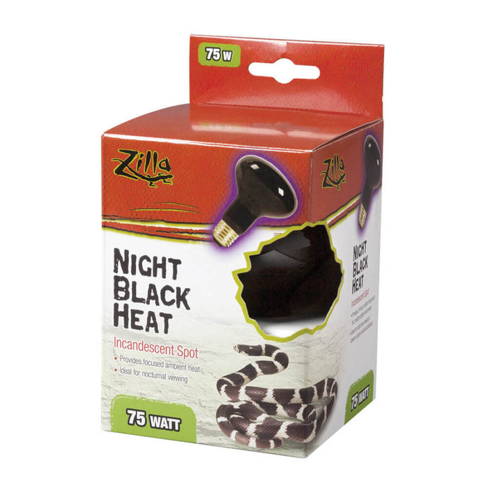 Zilla Incandescent Spot Bulbs Night Black, 1ea/75 W