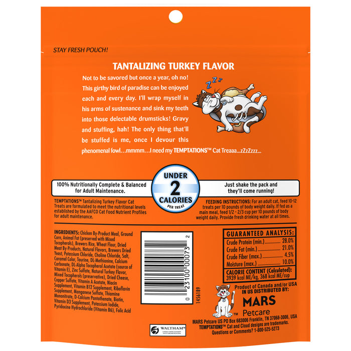 Temptations Classics Crunchy & Soft Adult Cat Treats Tantalizing Turkey, 1ea/6.3 oz